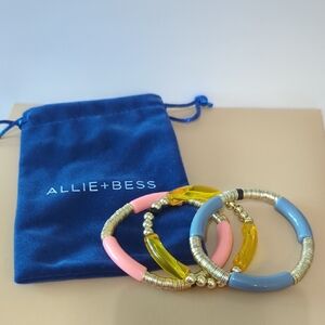 Allie+Bess Colorful Bracelet Set